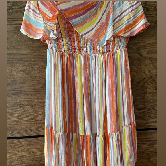 LUSH Color Block Stripe Dress - Medium - Picture 4 of 5